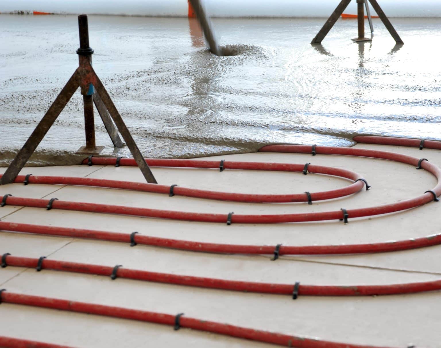 Mise en chauffe plancher chauffant à eau après une chape fluide
